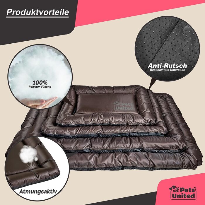 Килимок для собак, лежанка для собак Indoor & Outdoor, м'яке гніздище для собак та котів (M - 75x52 см)