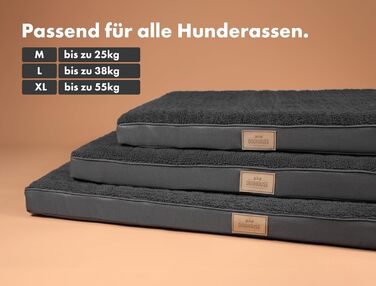 Килимок для собак середніх порід 100x65x9 см, м'який, миючий, бежевий