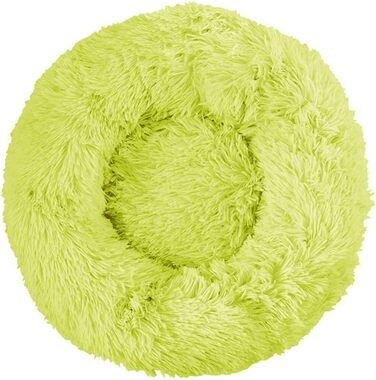 Кругле ліжко для собак Loir, 70 см, зелене, м'яке, плюшеве, для глибокого сну, washable