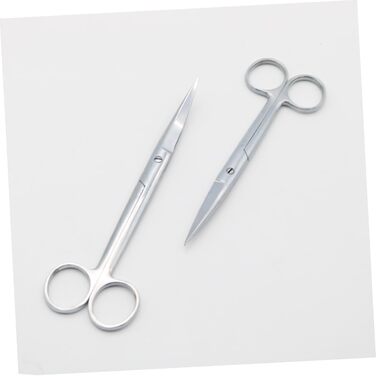 Професійна шерстьрізка для тварин DOITOOL: 2 шт. з нержавіючої сталі, пряма та вигнута насадки