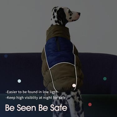 Зимові куртки та зимові пальта для собак IECOii, тепла зимова куртка для собак, пальта для собак, зимові пальта для собак, куртка-жилет для собак, теплий зимовий одяг для собак, водонепроникні куртки для собак, зелений колір, розмір M (обхват грудей: 53 с