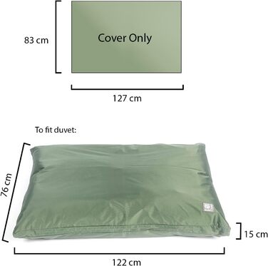 Водонепроникний лежак для собак/цуценят Danish Design County Green, розмір M (127x83x1 см)