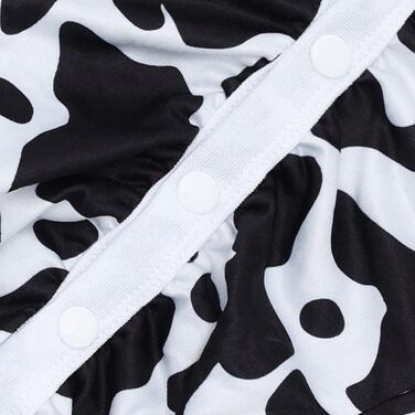 Піжама для собак великих порід CuteBone: для післяопераційний період, з принтом 'корова', розмір M