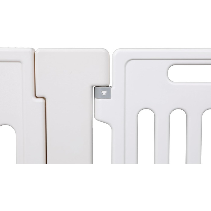 Льох для собак Birdrock Home з 16 панелей, великий, 65 см, білий - безпечний загін для цуценят