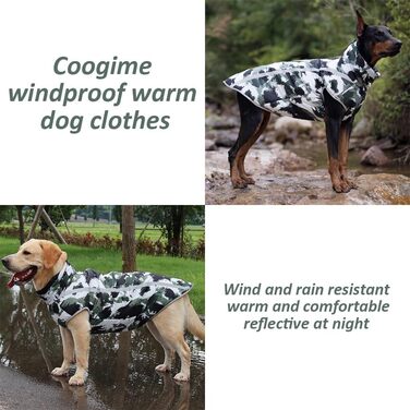 Зимовий одяг для собак: теплий пуловер та куртка для середніх та великих собак (2XL)