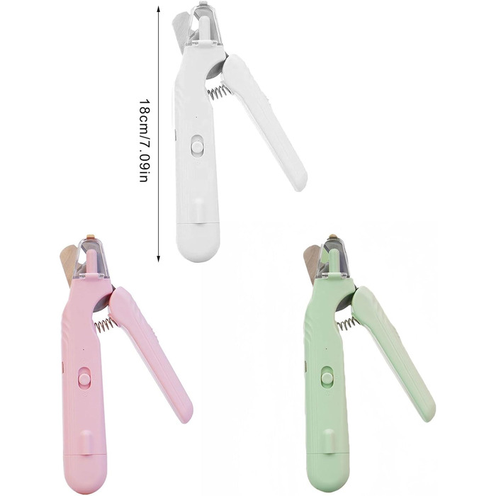 LED-напильчник для собак та котів. М'який інструмент для догляду за нігтями, запобігає надрізанням. Професійний (116 хв.)