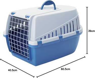 Транспортний бокс Savic Trotter Atlantic Blue (блакитно-сірий), 60,5 x 40,5 x 39 см