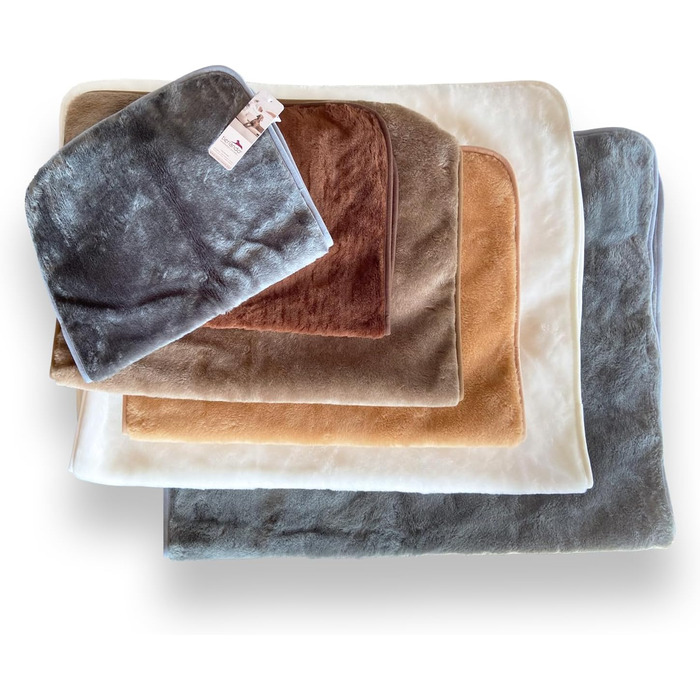 Tierlando® Деко для собак Lilly: М'який, затишний коврик для домашніх тварин, цуценят та котів, плюшевий, XXL (150x100 см), колір кремовий