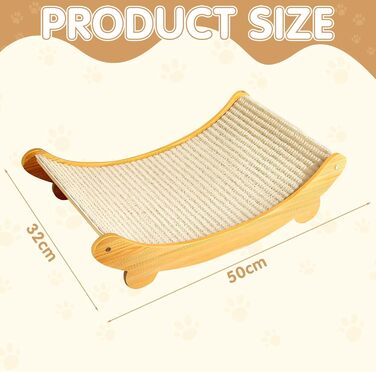 Котячий когтетоп з сизалю: когтеточка, лежанка, диванчик для котів. Великий когтетоп