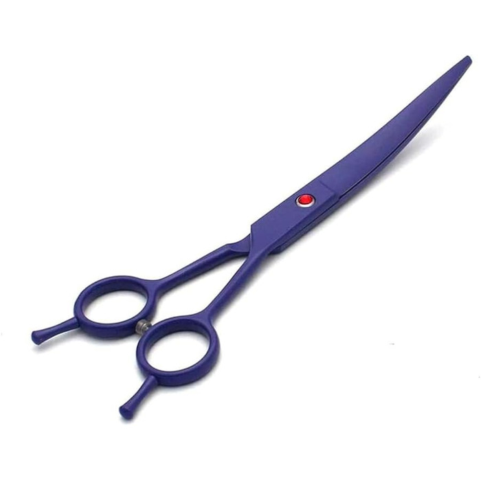 Професійна ножиця для собак, вигнута ножиця, ножиці для догляду за шерстю собак, набір BeautyScissors, підходить для стрижки шерсті тварин (фіолетовий)