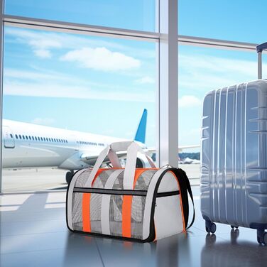 Складана переноска для домашніх тварин – практична переноска для котів та маленьких собак, м'які стінки, легка та зручна, підходить для подорожей літаком