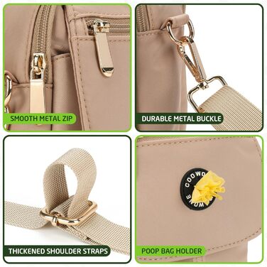 Сумка для собак COOWONE Leckerli-Tasche: водонепроникна, з тримачем для відходів, декілька кишень, для дресирування, прогулянок