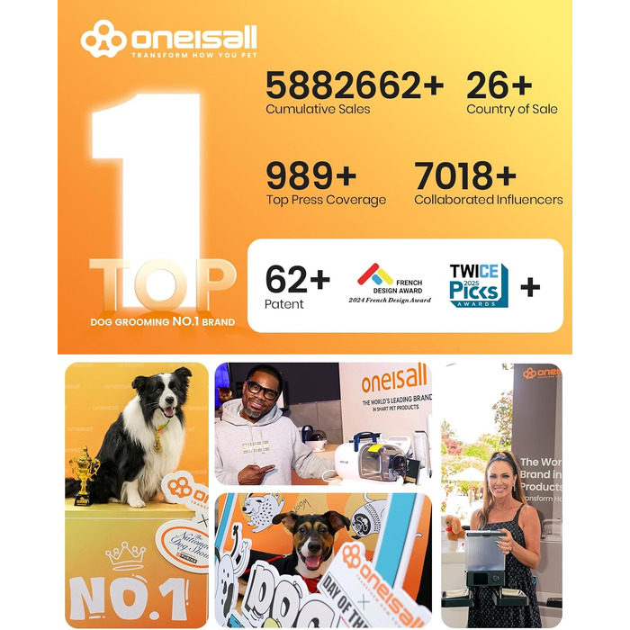 Автоматичний фонтан-пийалка для великих собак oneisall, 10 л, з багатоступеневою фільтрацією, LED-підсвіткою та вікном рівня води, ультратихий, комплект з 2 наборами фільтрів