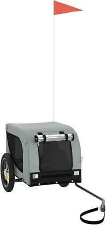 Легкий велосипедний перетягувач для собак Robuster, Oxford, 30 кг, сіро-чорний Model93993