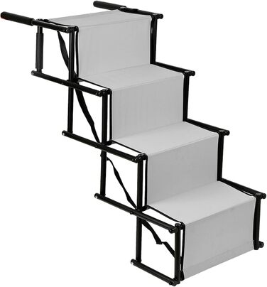 Рампа для собак Homewell - складана, до 70 кг, регульована, сіра