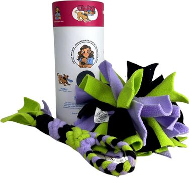 Chelsy's Toys 3-в-1 іграшка для собак: збагачувальна трубка, ласощі-дозатор і нюхальний м'яч | Міцна мотузяна іграшка для агресивних гризунів | Інтерактивна головоломка для собак