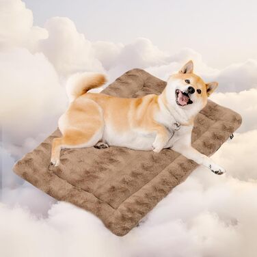 М'яка лежанка для собак Mora Pets: зручна, миюча, нековзна, 74 x 46 см, коричнева