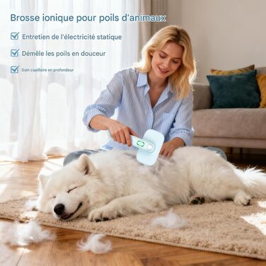 Самоочищувана щітка для собак та котів - інструмент для грумінгу, масажу та розплутування шерсті | для довгої та короткої шерсті