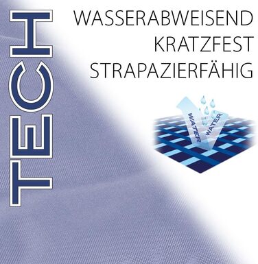 Ортопедичний лежак для собак та котів FERPLAST Polo - блакитний, 80 x 50 x 8 см, M