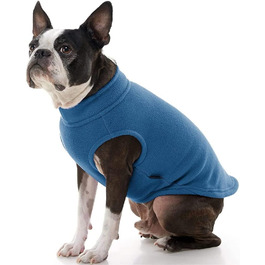 Теплий жилет для собак з флісу, зручний напівкомбінезон, тепла куртка для маленьких собак, на блискавці, для дому та вулиці (M)