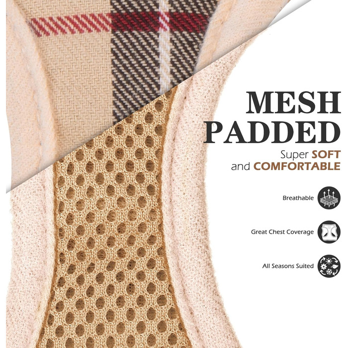 Шлейка та поводок для собак Expawlorer – класичний вибір для середніх собак, не тягнуть, регульовані, надійні для прогулянок, хакі (розмір M, обхват шиї 30-40 см, обхват грудей 40.6-45.7 см)