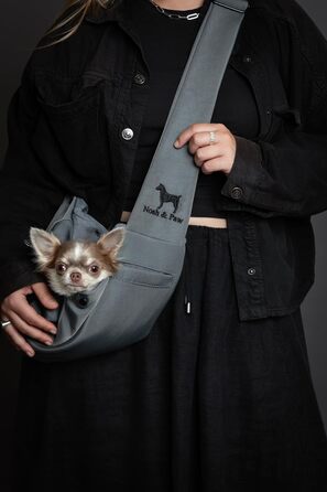 Трансформер для собак Noah & Paw: переноска для маленьких собак до 5 кг з регульованим ремінцем та м'яким хутром