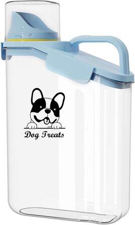 Контейнер для корму для собак 2.8L, водонепроникний, BPA-free, прозорий, зелений