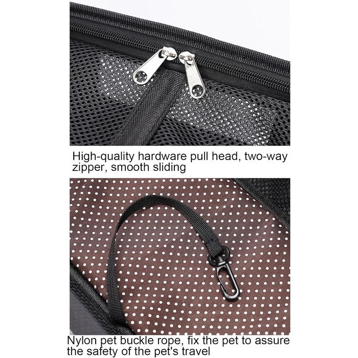 Транспортна сумка для собак та котів Duroecsain | Зручна сумка з кишенями для прогулянок, подорожей та відпочинку на природі (помаранчевий)