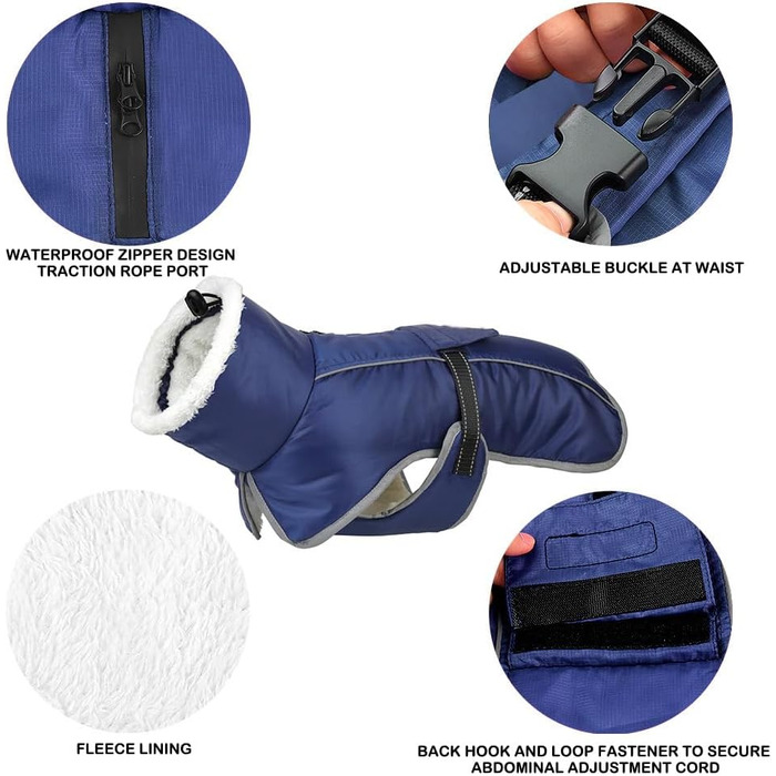 Теплий зимовий одяг для собак: куртка, жилет, тепла сорочка для маленьких, середніх та великих собак S-3XL (3XL, Оливковий)