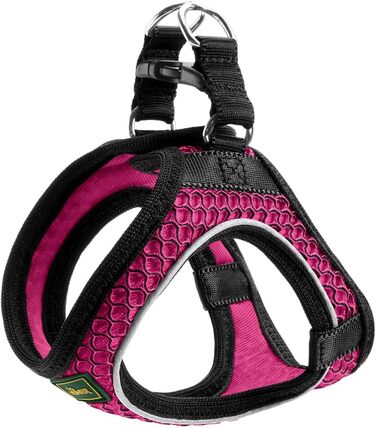 Миска для собак HUNTER HILO COMFORT для маленьких собак, рожева, з сітчастого матеріалу та світловідбиваючими елементами, XS-S