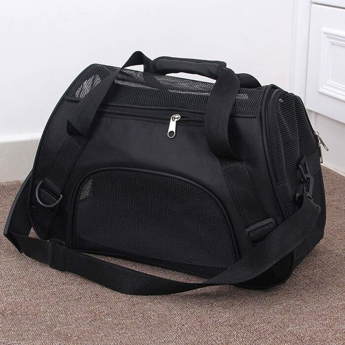 Транспортна сумка для котів та собак Levoberg: комфортна, для подорожей, 47x30x23 см (зелена)