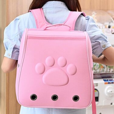 Транспортер для котів та цуценят: легка, дихаюча переноска для котів та собак (рожевий)