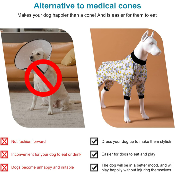 Піжама для великих собак LovinPet, рожевий принт, розмір M (XXX-Large, жовтий), обтислий крій