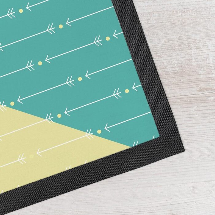 Індивідуальна підставка під миску для собак та котів Wanapix з іменем та фото | Нековзна гумова база | 60 x 40 см