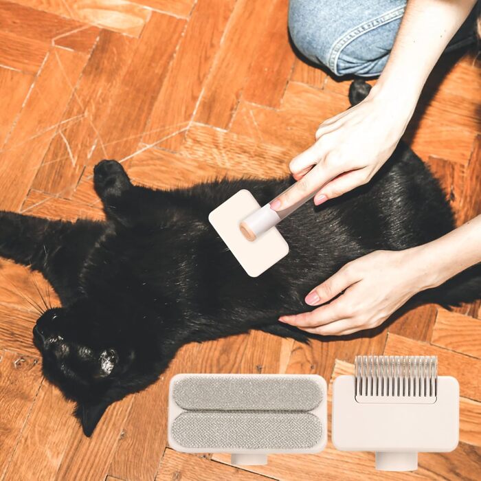 Щітка для грумінгу котів та собак - багатофункціональна щітка для вичісування шерсті, багаторазова, інструмент для догляду за тваринами