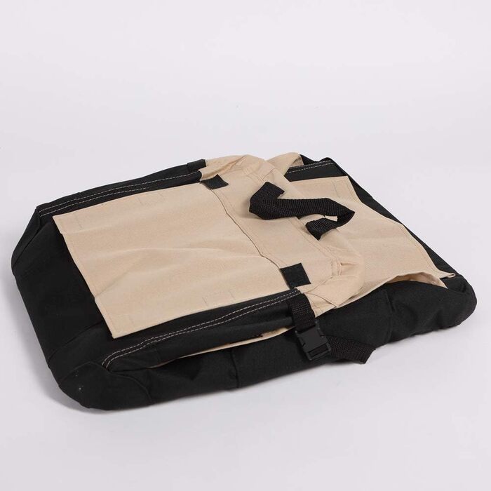 Складана переносна переносна коробка для собак Pocky, розмір S, бежево-чорна, 49x34x34 см, нейлон 600D, міцна