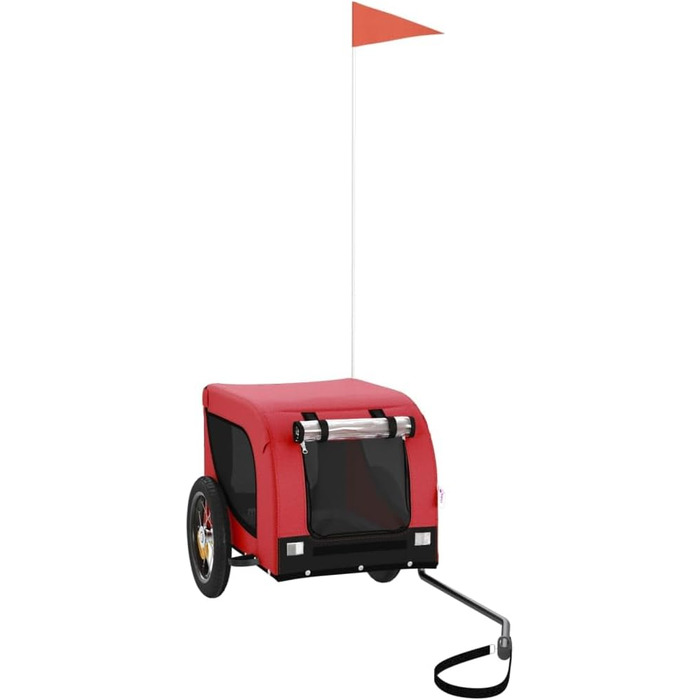 Причіп для велосипеда ARKEM для собак, червоно-чорний, з тканини Oxford та металу