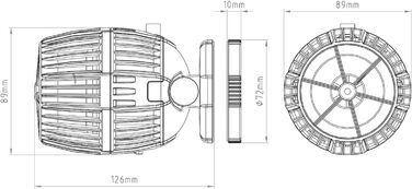 SunSun CW-160 циркуляційна помпа для акваріума 1700-20000 л/год, 60 Вт, з регулюванням хвиль, потужності, денним і нічним режимом