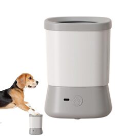 Очищувач лап для собак - портативна щітка | 2 швидкості, проти бризок для чищення та догляду вдома, у подорожах, на кемпінгу, під час прогулянок та для сірого кольору