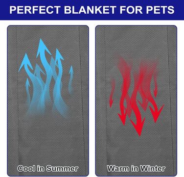 Килимок для собак Outdoor, 100x70 см, водовідштовхувальний. Зручний для подорожей, кемпінгу, з сумкою та щіткою для видалення шерсті. Підходить для собак та котів. Теплий, великий, з оксфордської тканини, чорного кольору.