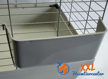Клітка для кроликів і гризунів 1,20 м, нова модель, сіра, для морських свинок та зайців