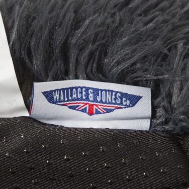 Крісло-лежанка для собак Wallace & Jones Sarnia - M, м'яке, темно-сіре, 80 x 80 x 24 см