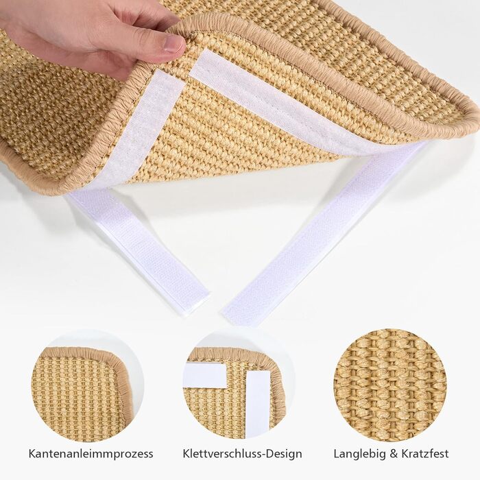 Килимок для дряпання котів з сизалю, 2 шт., 50x25 см - захист від подряпин меблів