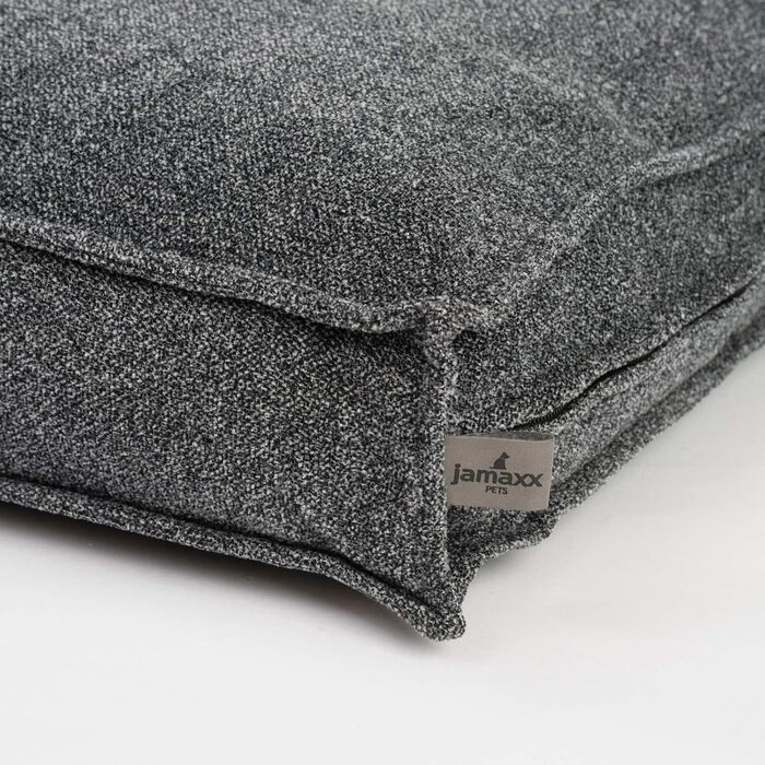 JAMAXX Преміум подушка для собак ортопедична, 120x90 см, сіра, знімний чохол з Chinille