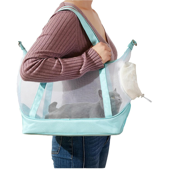 Переносна переносна сумка-переноска для собак RATEJNDGT, м'ятно-зелена