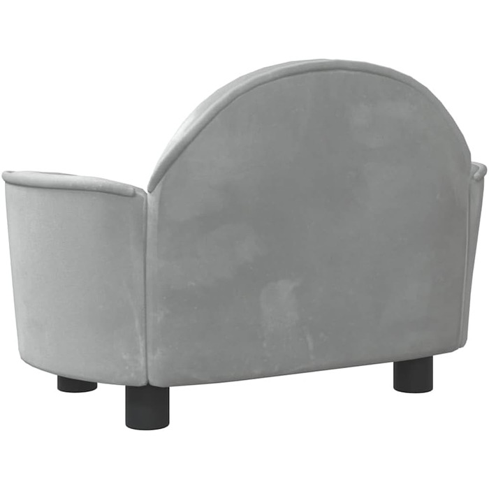 Крісло-ліжко для собак, м'яке ліжко для тварин, диван-софа для маленьких собак та котів, світло-сірий велюр