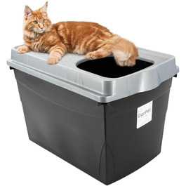 Котлові туалети для котів Hop In Jump-In XXL з верхнім входом, чорний