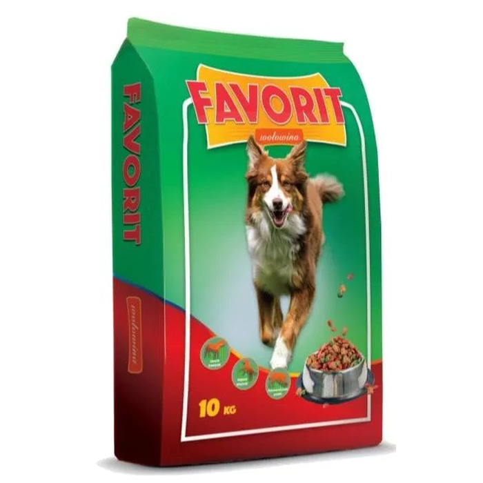 Сухий корм для собак Favorit з яловичиною, 10 кг