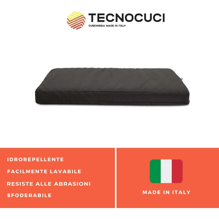 Ортопедична подушка для собак Jump - для відпочинку вашого собаки. Знімний та легко праний чохол, водовідштовхувальне полотно, Made in Italy