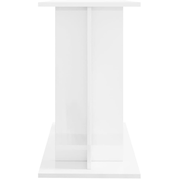 Акваріумна тумба Chaduof, глянцева біла, 80x35x60 см, ДСП, підставка під акваріум, меблі для акваріуму